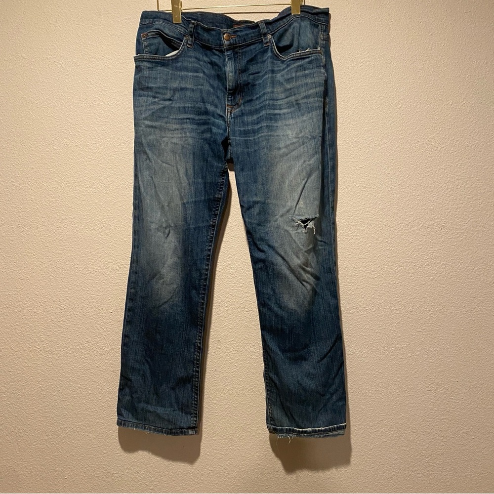 Joe's Jeans Men's The Rebel‎ Size 36 Distressed Straight Leg Denim